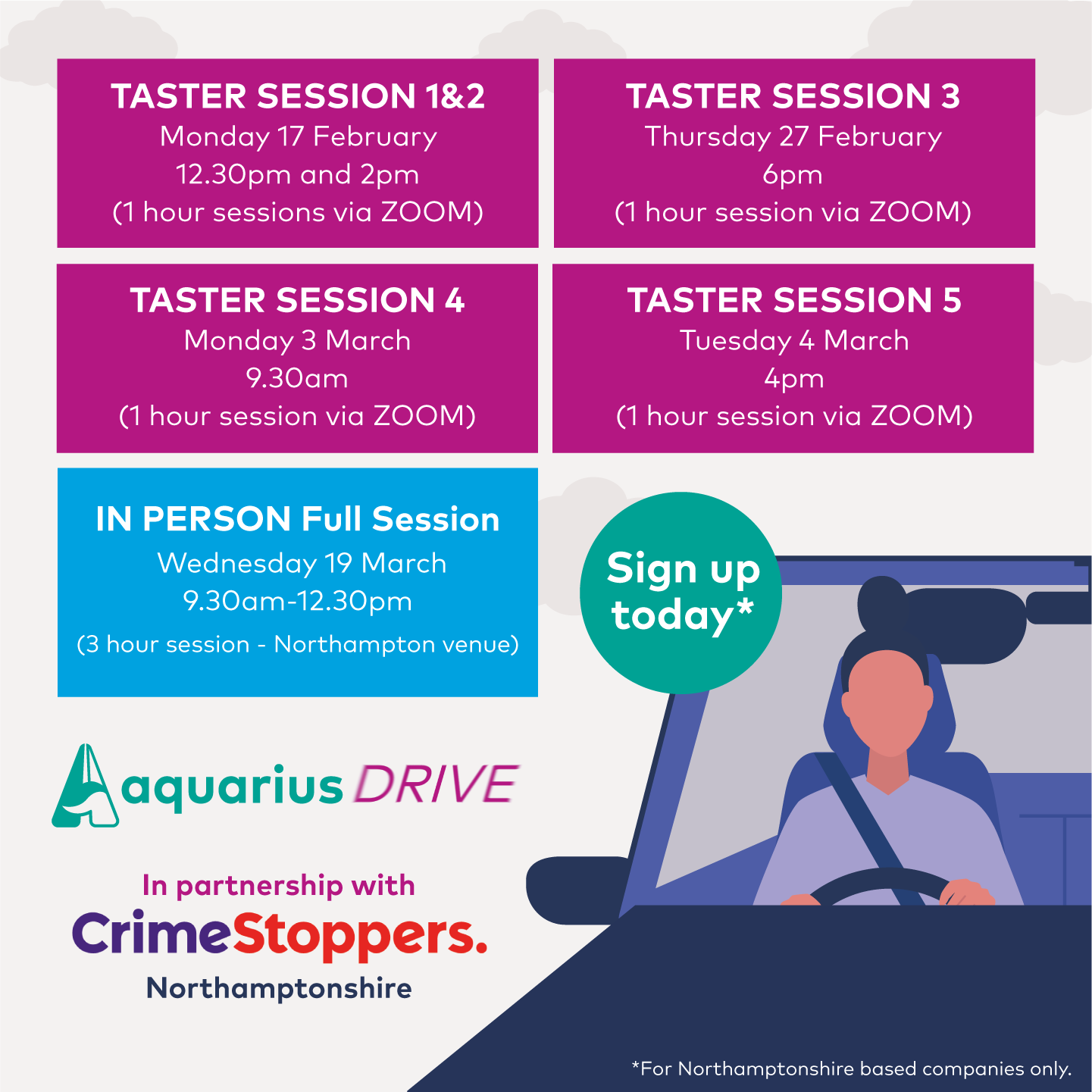 Aquarius & Crime Stoppers Drink and Drug Driving Prevention Workshops